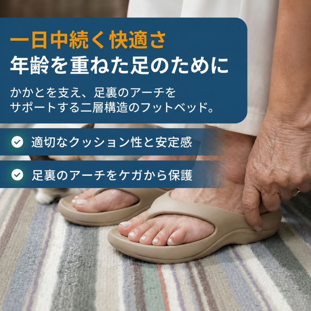 KUMORA アーチサポートビーチサンダル