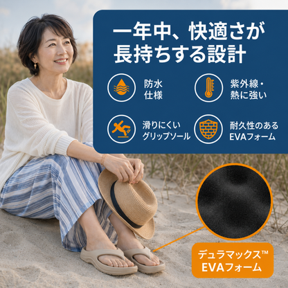 KUMORA アーチサポートビーチサンダル